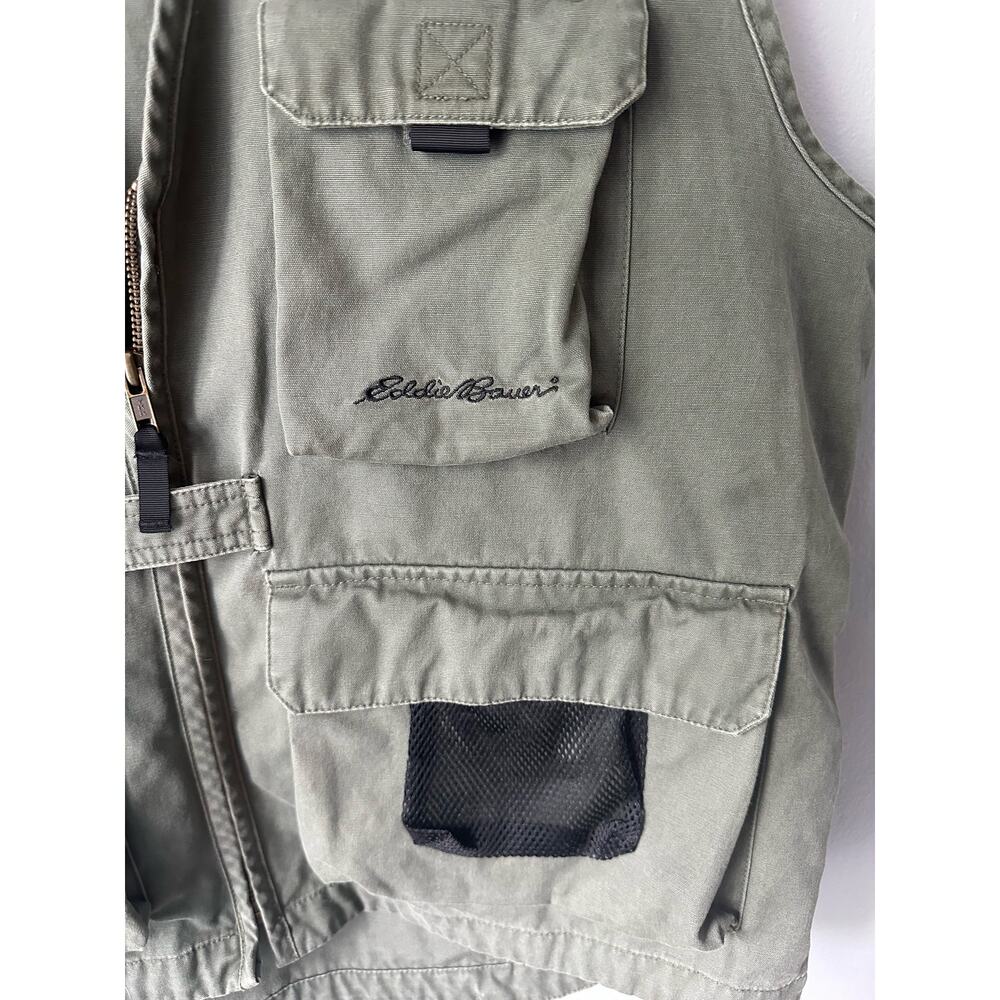 Eddie Bauer Outdoor Outfitter Fly Fishing Vest Mens Large - Picture 3 of 7